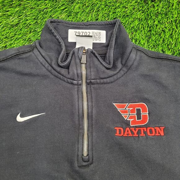 NIKE University-of-Dayton 1/4-Zip Sweatshirt M 22x24 Cropped - Picture 12 of 16